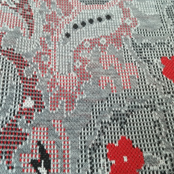 Vtg 70s Double Knit Pants Ankle Cropped Paisley - Picture 8 of 8